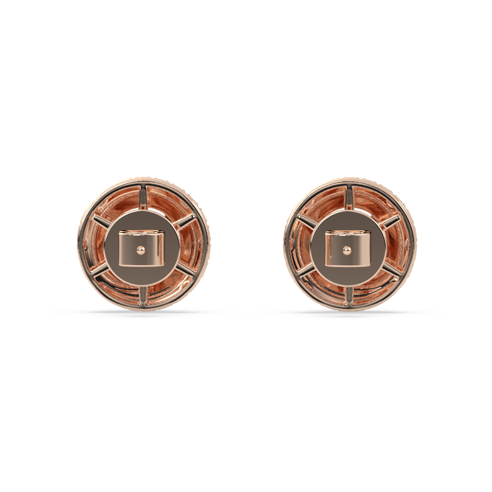 14K Gold Studded TW 3.52 Carat D Color VS1 Clarity Lab Grown Diamond Studs.